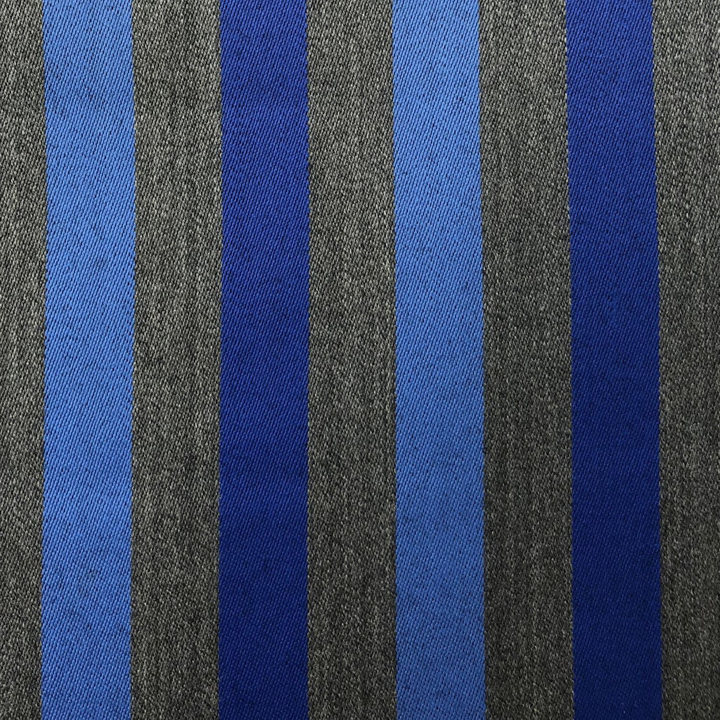 SAL170- GREY W/ BLUE/NAVY 3/4" BOATING STRIPE – 385 GRAMS / 13.5OZ