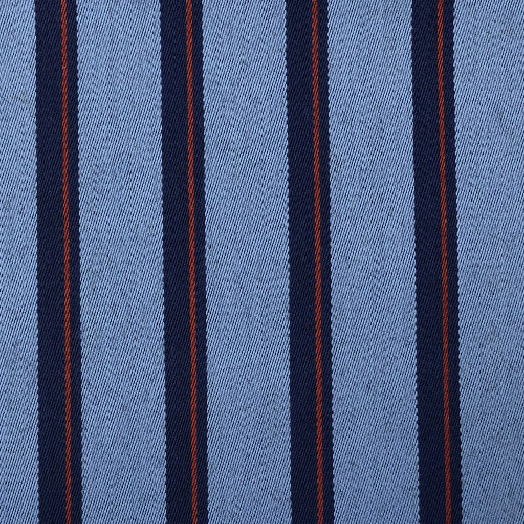 SAL162 - LIGHT BLUE W/ NAVY/RED STRIPE 1" BOATING STRIPE – 385 GRAMS / 13.5OZ