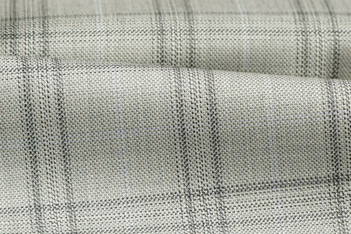 H3111 - Stone W/ Blue Black OC Plaid (270 grams / 9 Oz)