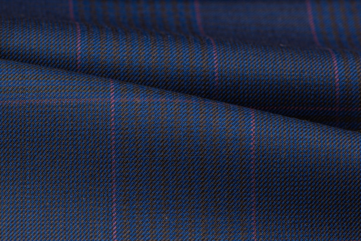 H3113 - Navy Tram Check (270 grams / 9 Oz)