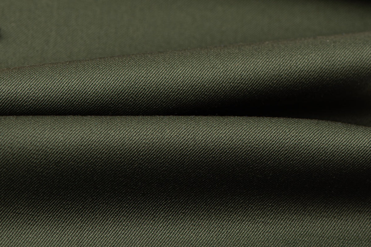H3128 - Green Plain Gabardine (270 grams / 9 Oz)