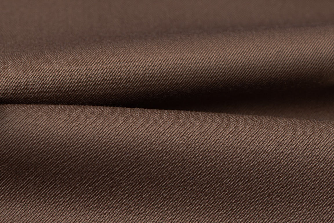 H3130 - Brown Plain Gabardine (270 grams / 9 Oz)