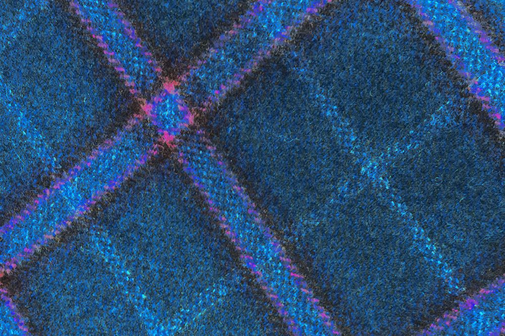 H3401 - Blue Check W/ Pink Navy Brown (390 grams / 13.5 Oz)