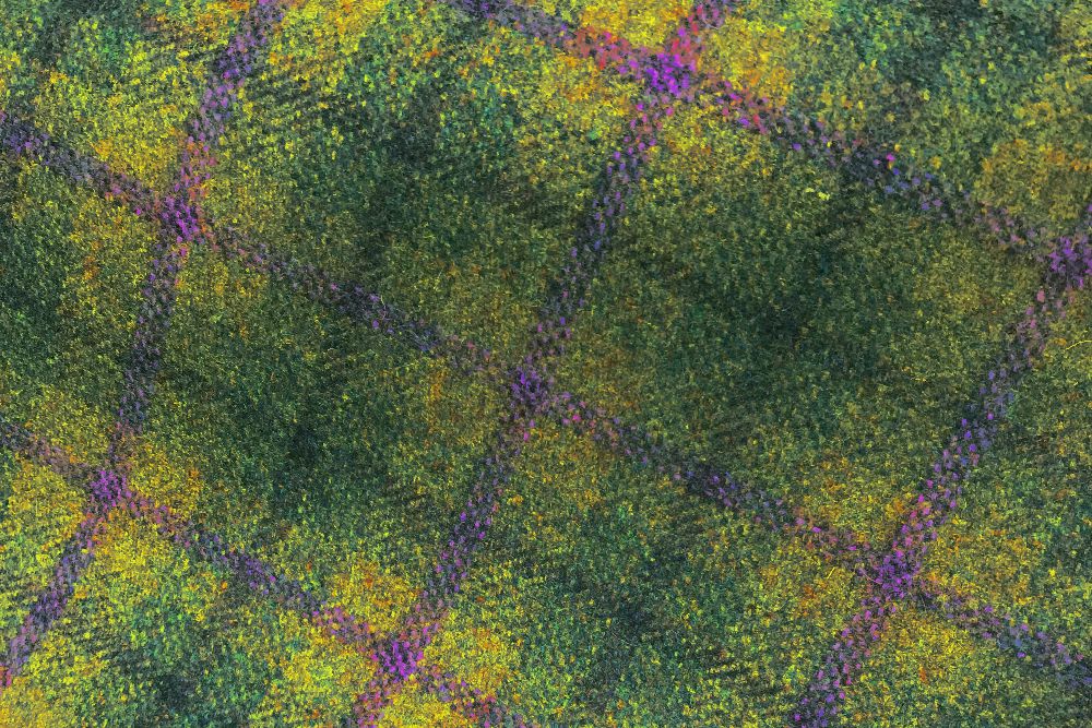 H3415 - Green Check W/ Lilac Green (390 grams / 13.5 Oz)