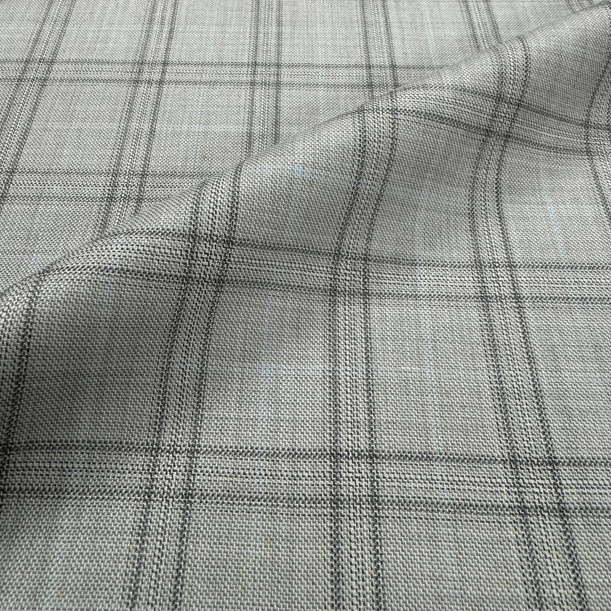 H3738 - Stone W/ Grey & Blue Check (290 grams / 10 Oz)