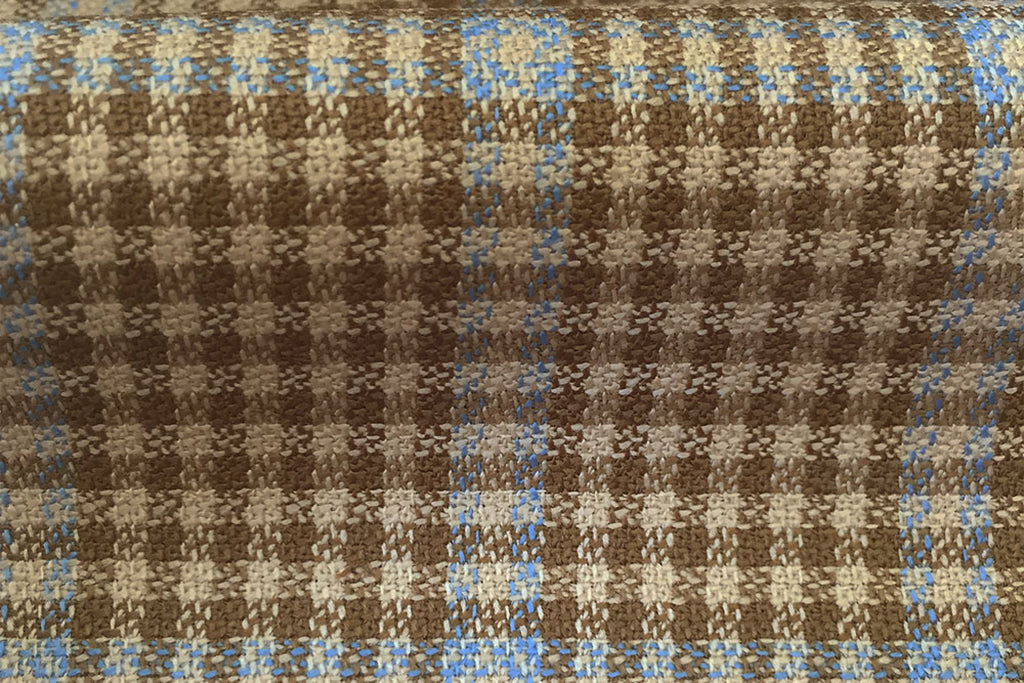 H4127 - Lt Sand Gingham / Sky OC (285 grams / 9 Oz)