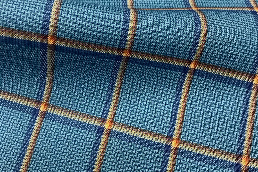 H5106 - TURQUOISE WITH RED WHITE BLUE CHECK (240 grams / 8 Oz)