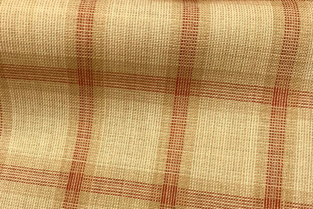 H5118 - BEIGE WITH RED CHECK (240 grams / 8 Oz)