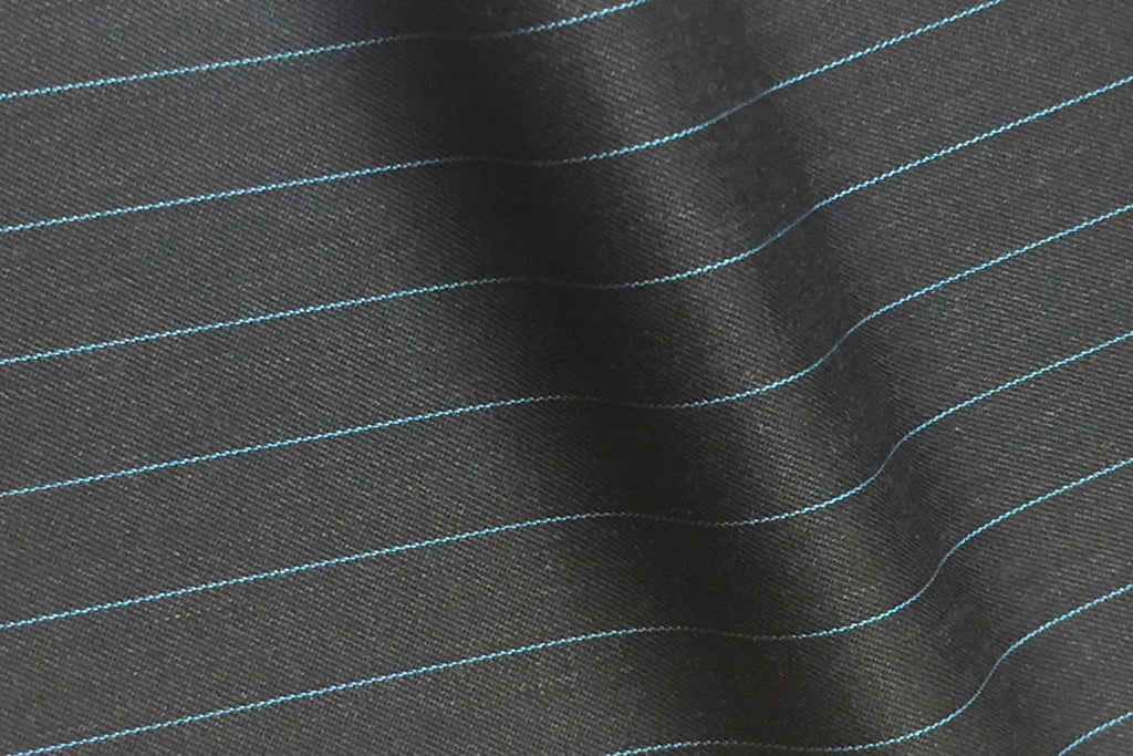 H7520 - GREY WITH SKY BLUE PIN STRIPE (280 grams / 9 Oz)
