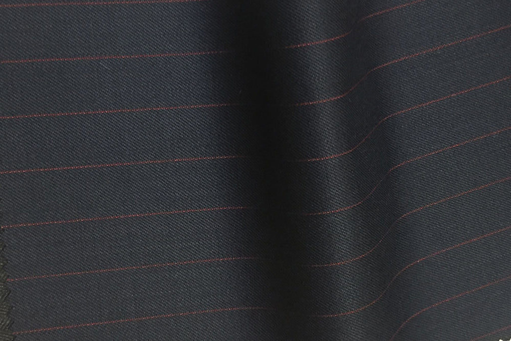 H7522 - NAVY WITH RED PIN STRIPE (280 grams / 9 Oz)