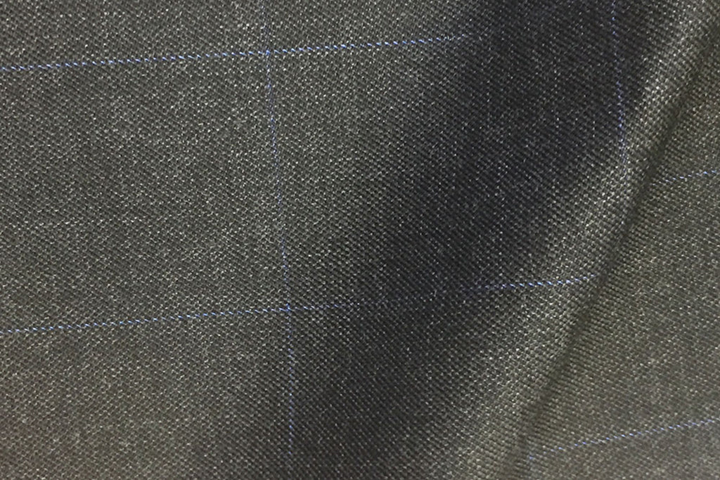 H7535 - GREY WITH BLUE OVERCHECK (280 grams / 9 Oz)