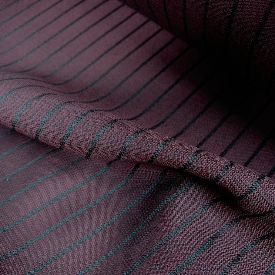 H8707 - Maroon Self Stripe - 285 Grams / 10 Oz