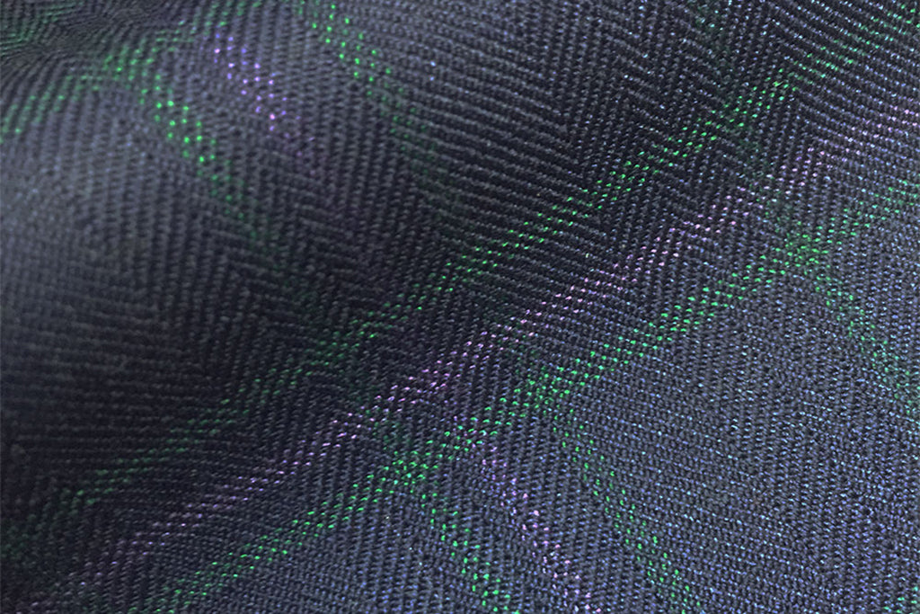 H9433 - FRENCH BLUE W/LILAC GREEN CHECK (260-280 grams / 8-9 Oz)