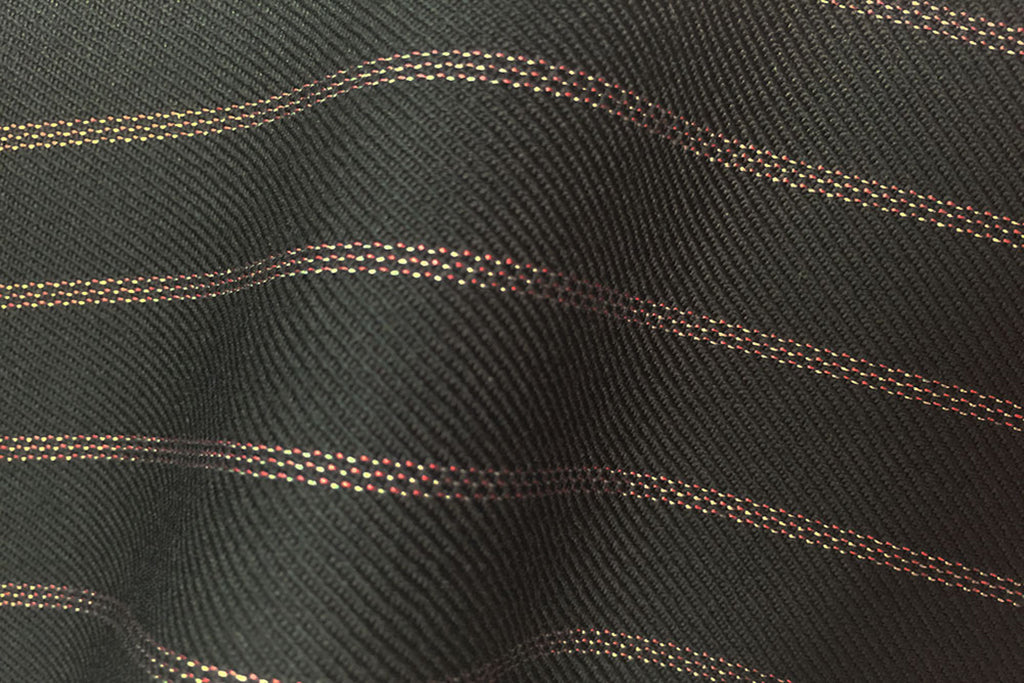 HC905 - BLACK with CLASSIC PINK TRIPLE PIN STRIPE (380-400 grams / 13-14 Oz)