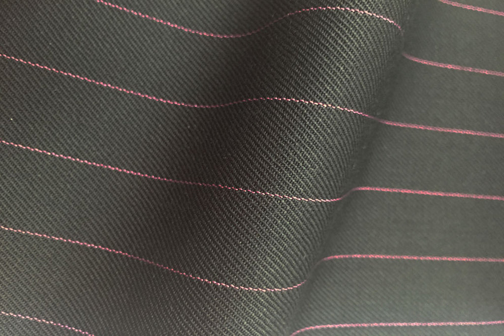 HC947 - BLACK with Lilac Pin Stripe (380-400 grams / 13-14 Oz)