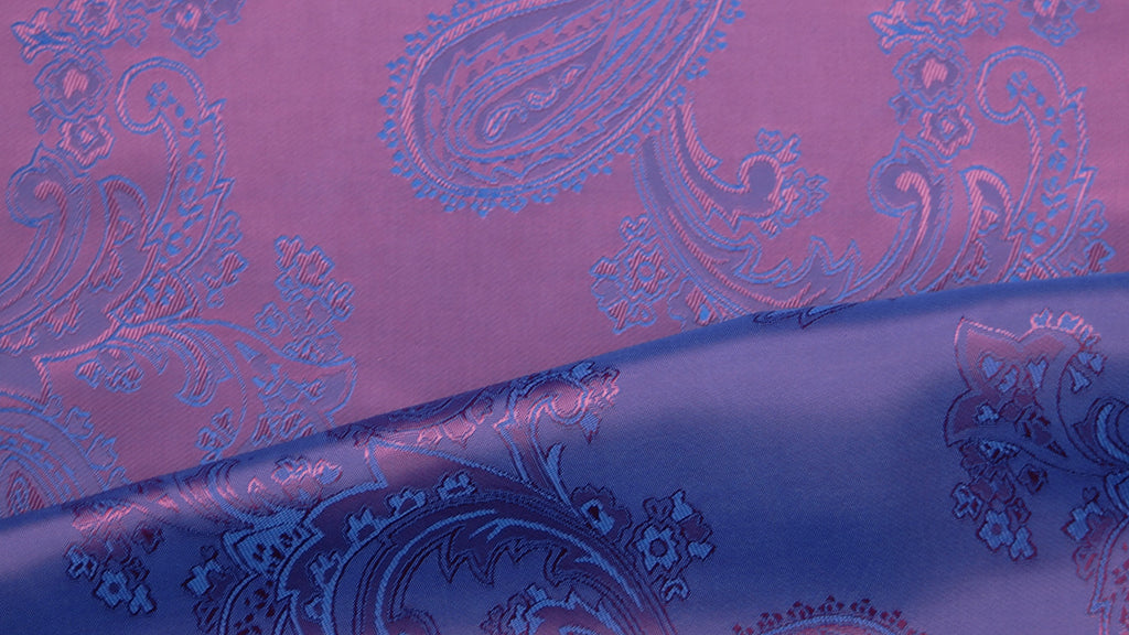HTL 7042 - Large Paisley Purple W/Blue