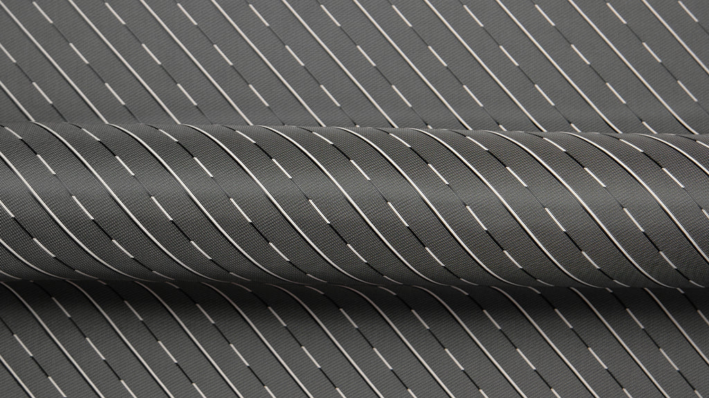 HTL 7191 - Twill Self Stripe Silver