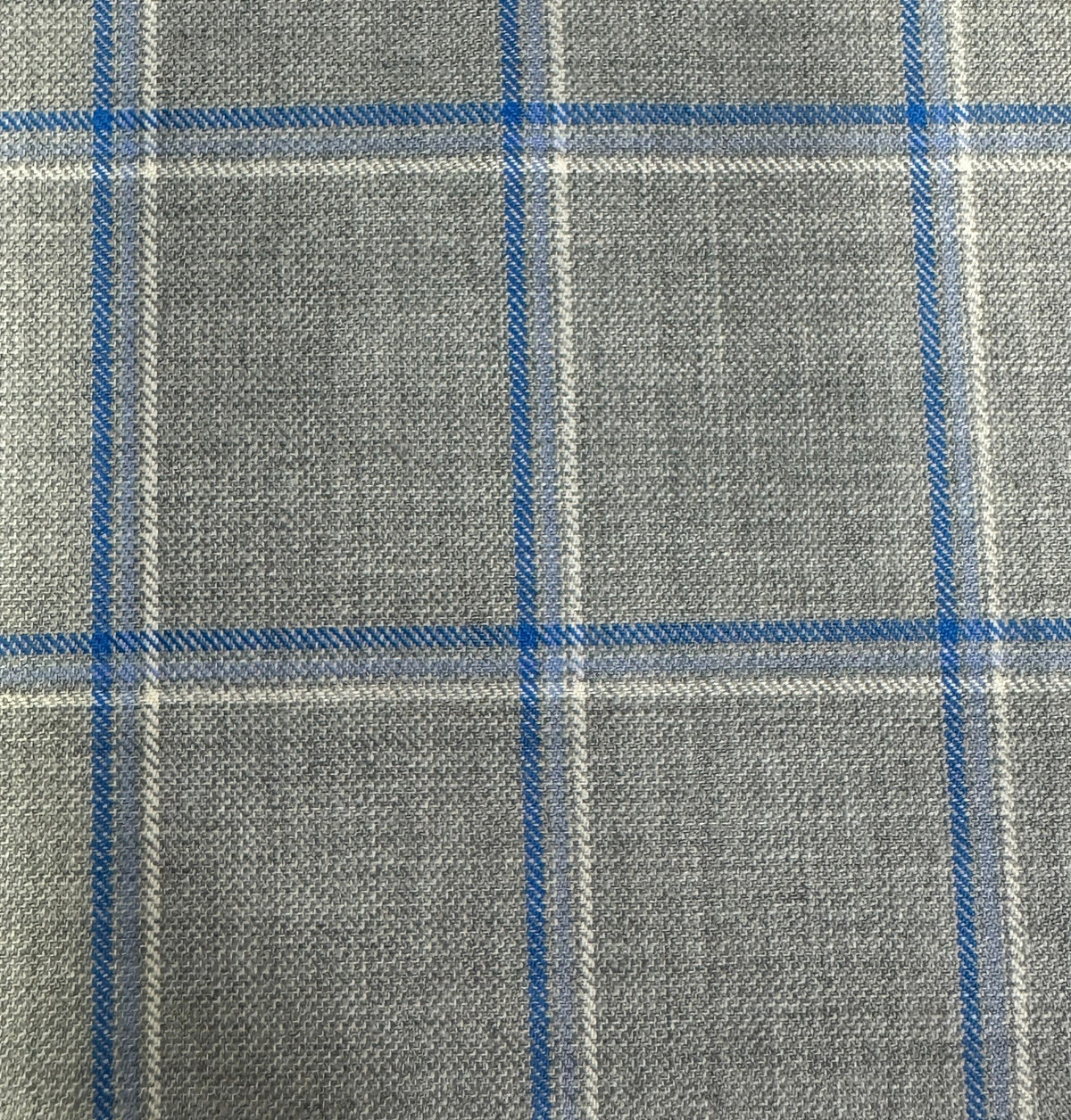 SAL264 - LIGHT GREY W/ BLUE & WHITE CHECK (280 Grams / 10 oz)