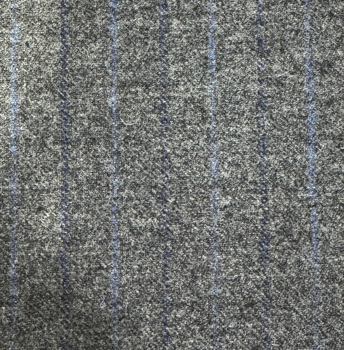 SAL287 - GREY W/ BLUE STRIPE FLANNEL (360 Grams / 13 oz)