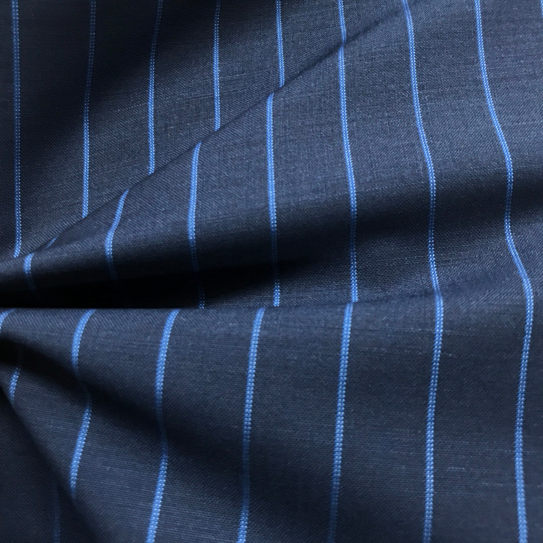 H2033 - Mid Navy W/ Light Blue Banker Stripe