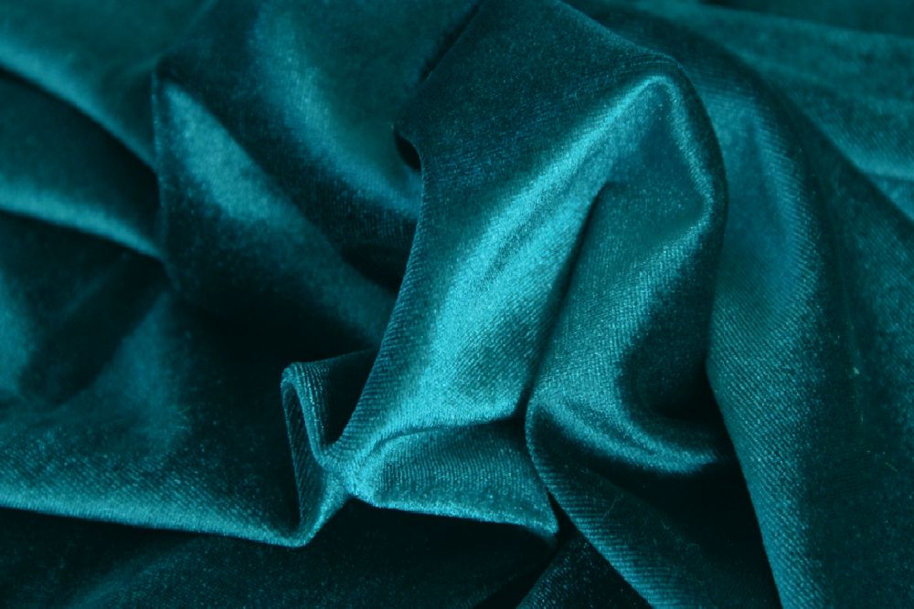 6562 - PETROL VELVET English Suit Cotton (310 gms / 11 Oz)