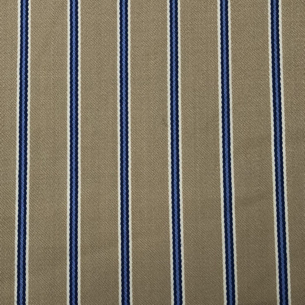 SAL164 - BEIGE W/ BLUE/WHITE STRIPE 3/4" BOATING STRIPE – 385 GRAMS / 13.5OZ