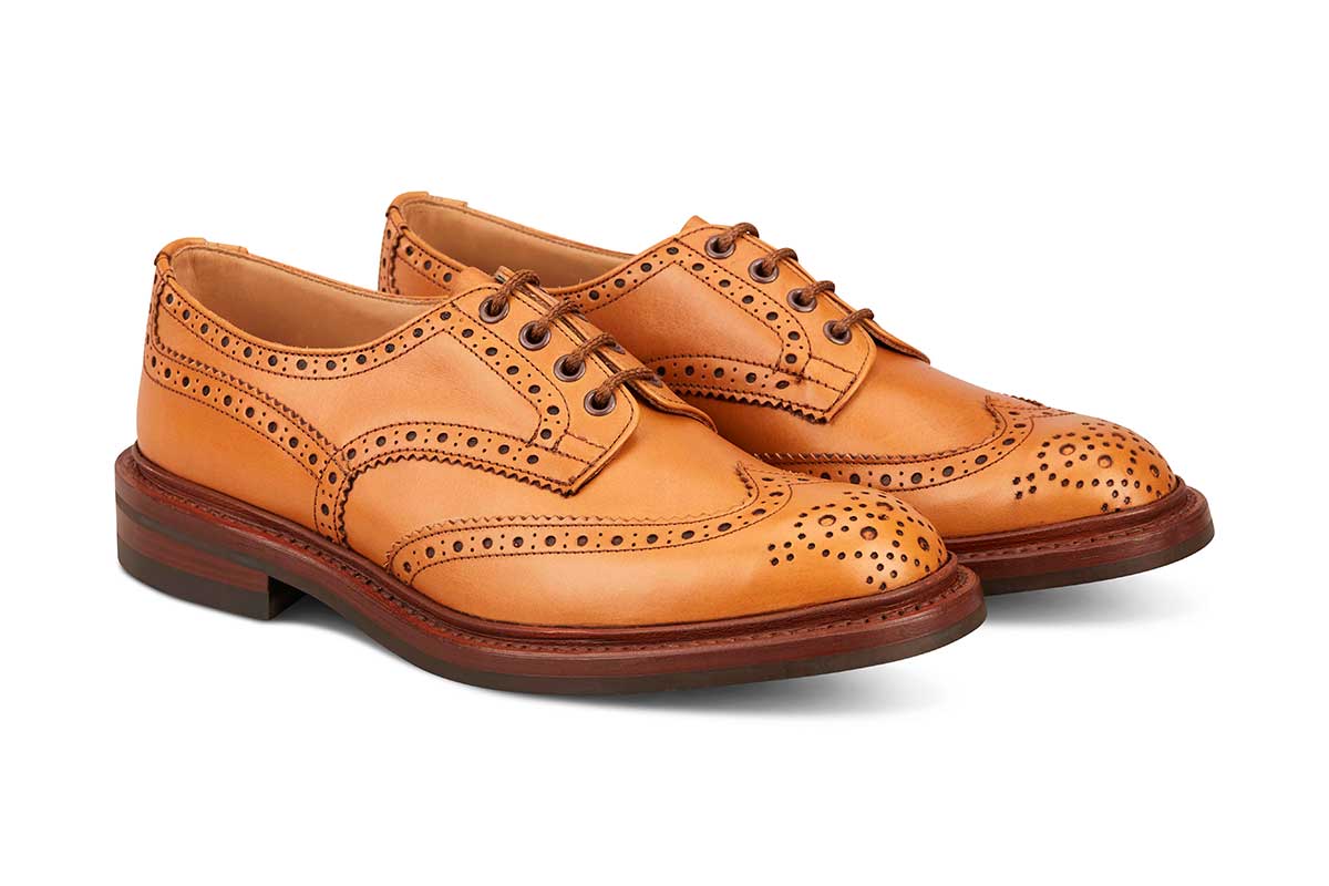 BOURTON COUNTRY SHOE - ACORN ANTIQUE (Dainite Rubber Sole)