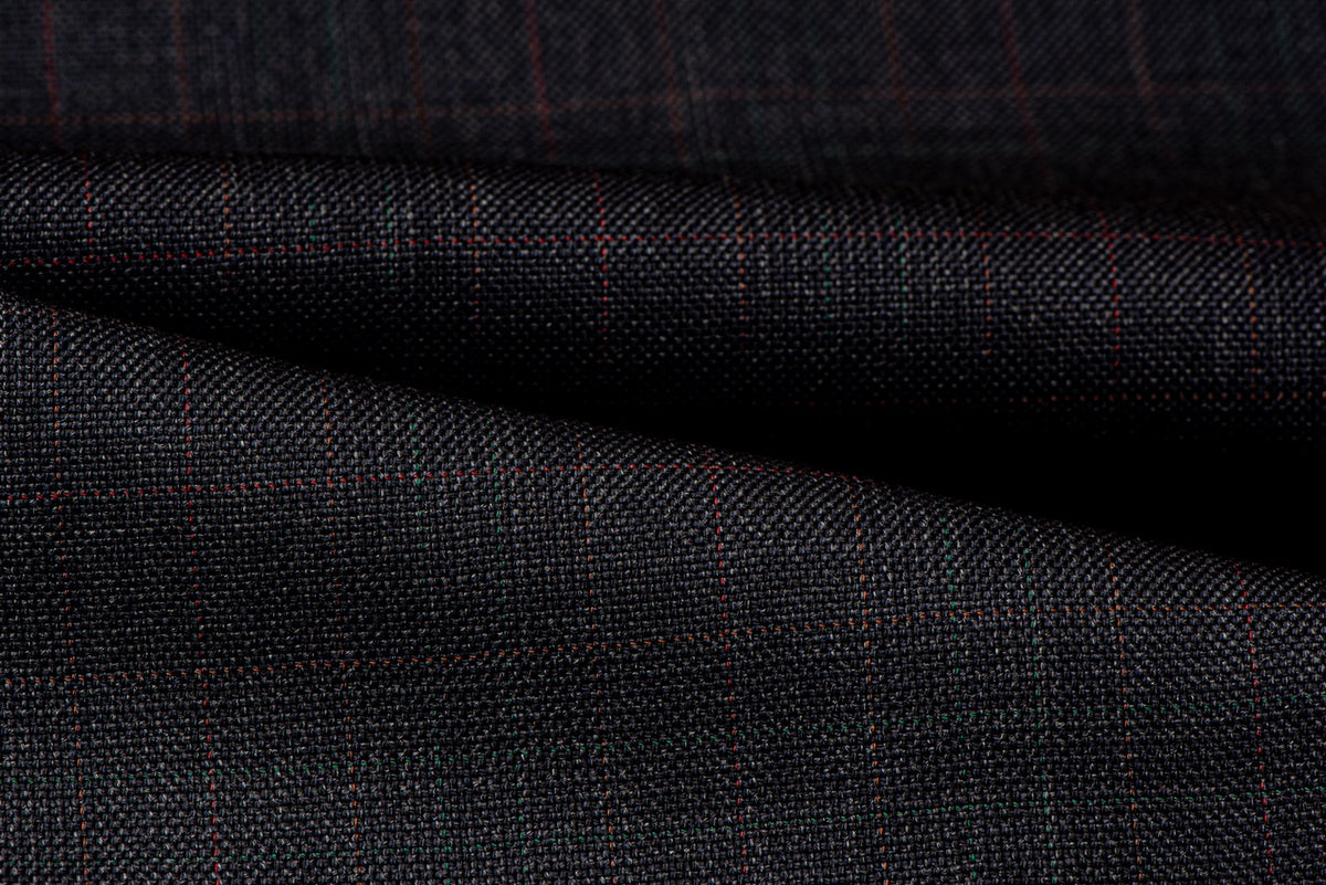 H1514 - Navy Tram Check W/ Red OC (290 Grams / 10 oz)