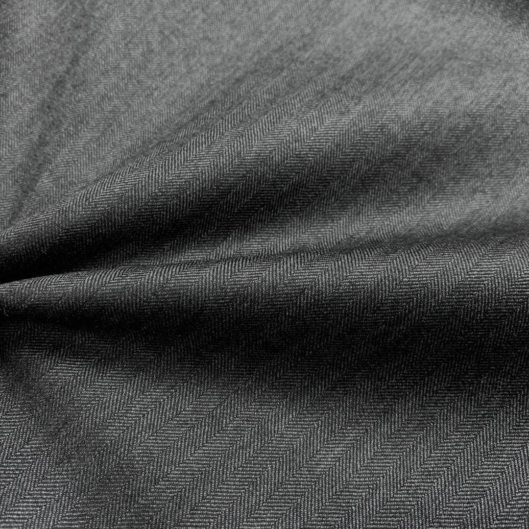 Mid Grey Herringbone