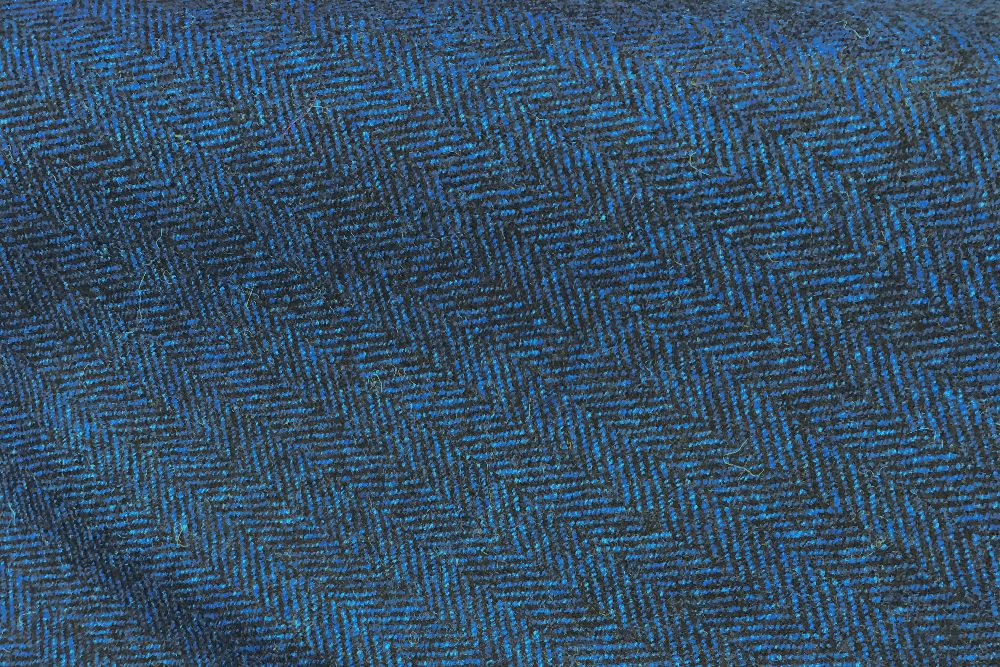 H3420 - Electric Blue Herringbone (390 grams / 13.5 Oz)