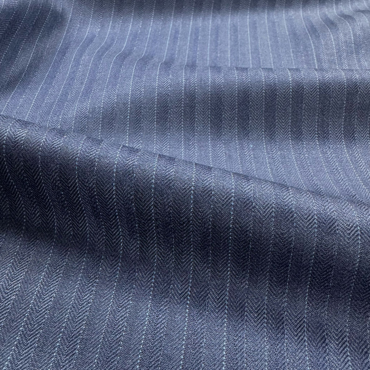 H3701 - Navy Herringbone W/ Blue Pin (290 grams / 10 Oz)