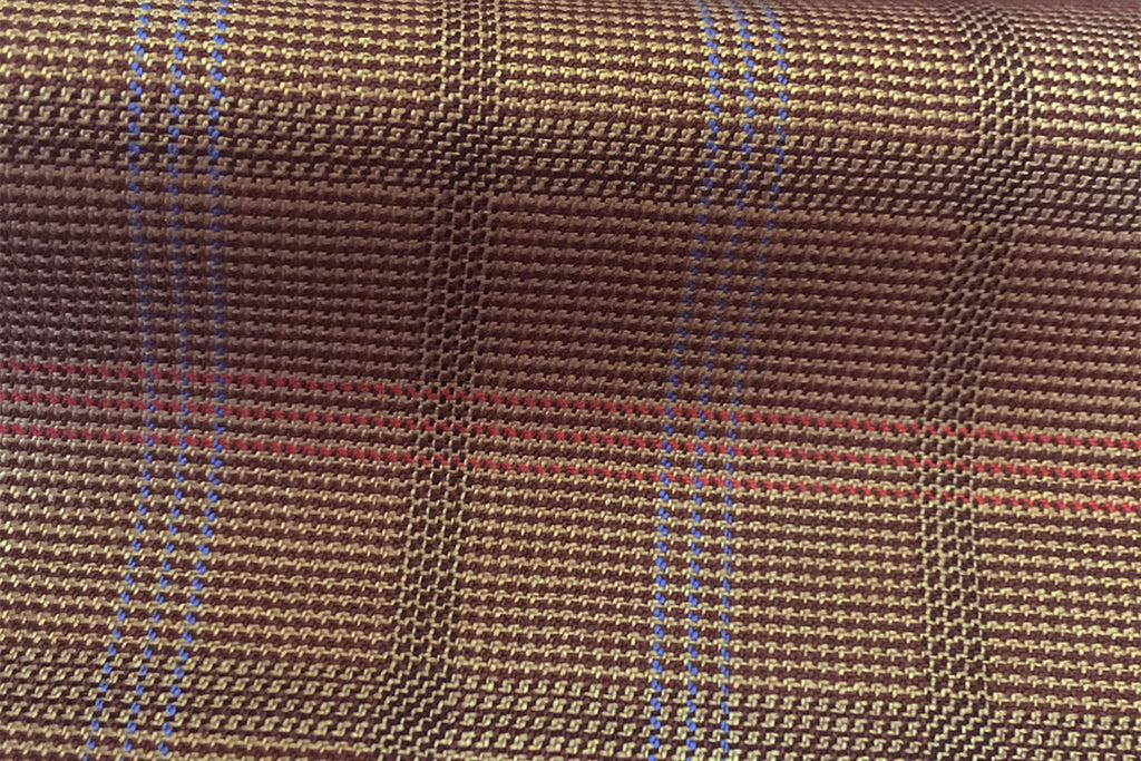 H4119 - Lt Fawn Micro Gingham / Sky Red OC (285 grams / 9 Oz)
