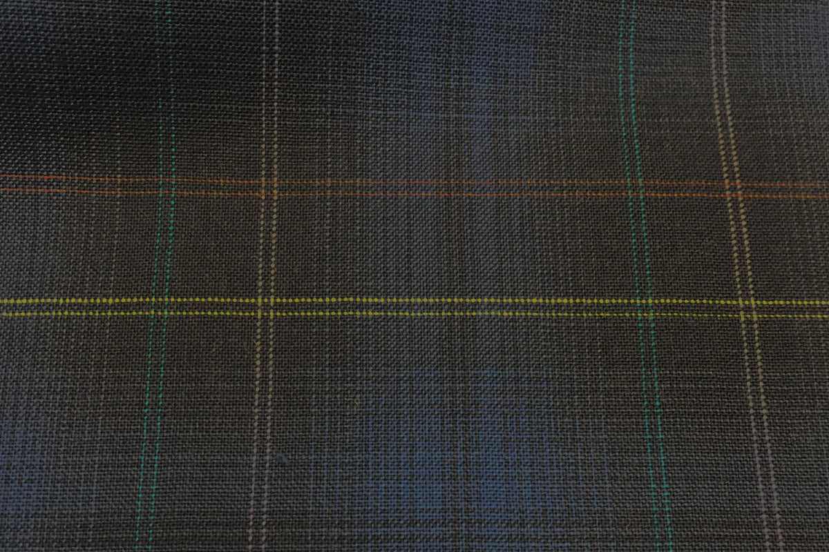 H5103 - NAVY WITH BLACK LILAC RED YELLOW CHECK (240 grams / 8 Oz)