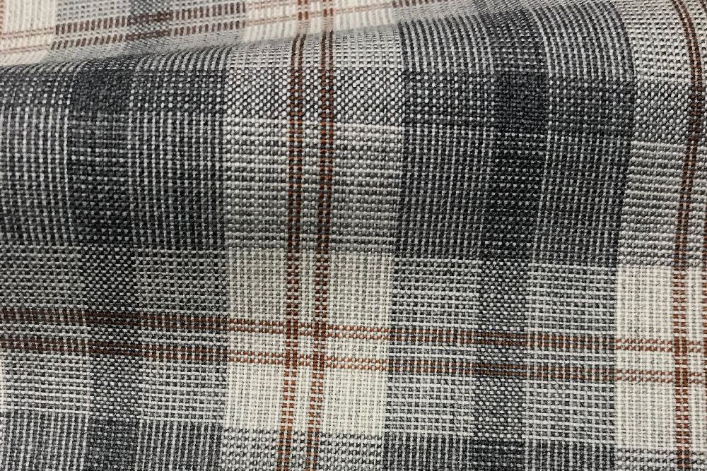 H5110 - GREY WITH CHARCOAL RED CHECK (240 grams / 8 Oz)