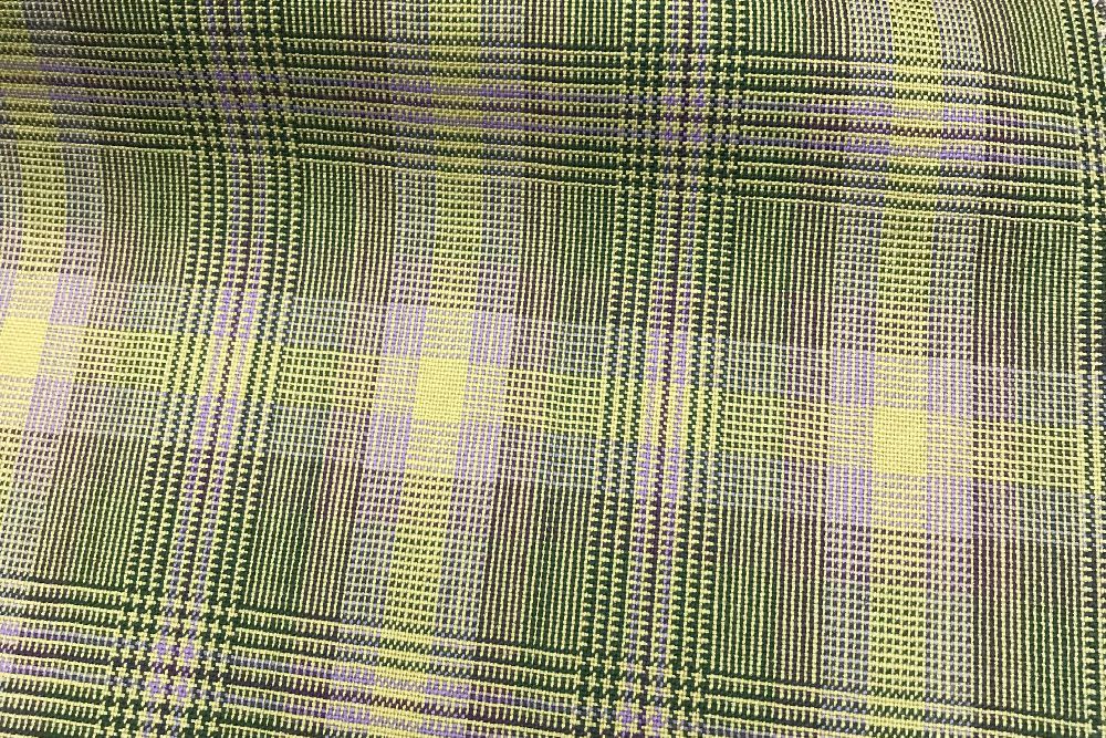 H5121 - GREEN WITH LIME LILAC CHECK (240 grams / 8 Oz)