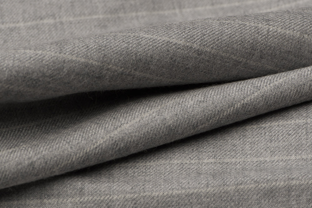 H7119 - Light Grey W/ White Chalk Stripe (300 grams / 10 Oz)