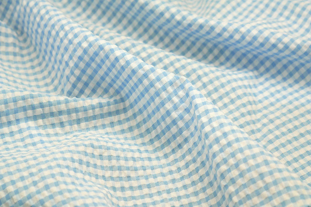 H8309 - LIGHT BLUE CHECKS (220 grams / 7 Oz)