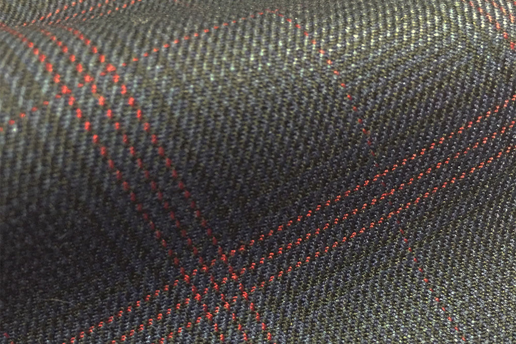 H9408 - NAVY W/RED CHECK (260-280 grams / 8-9 Oz)