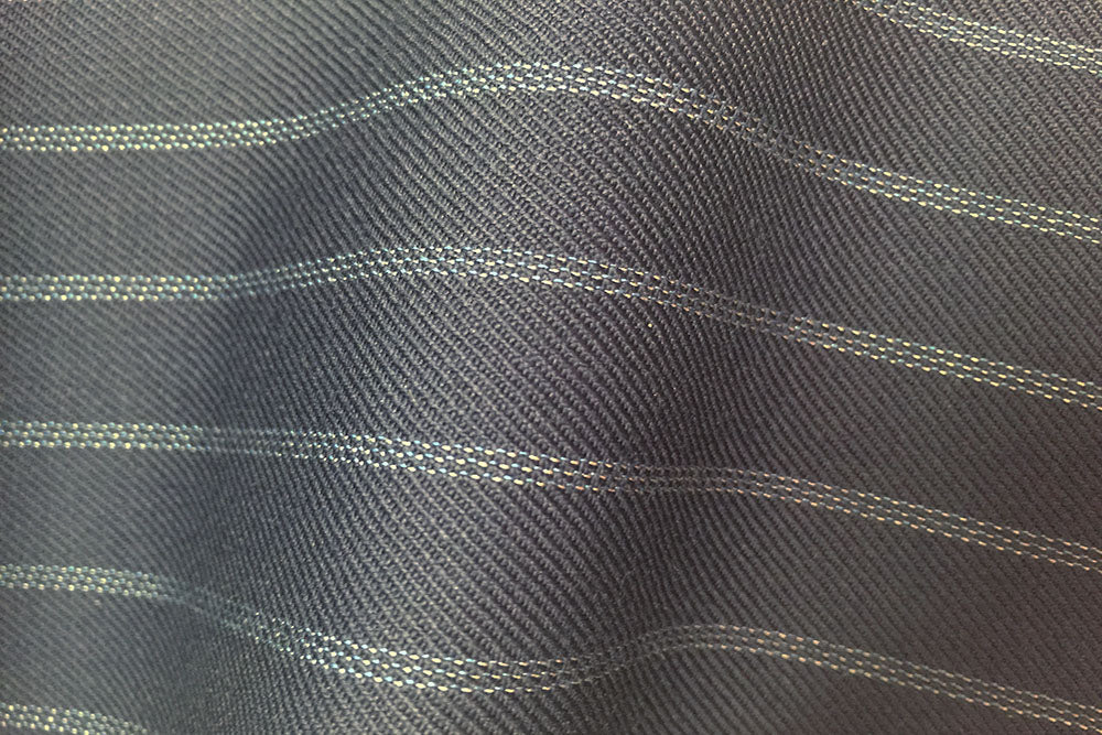 HC904 Royal Blue with Classic White Triple Pin Stripe 380-400 Grams 13-14 oz