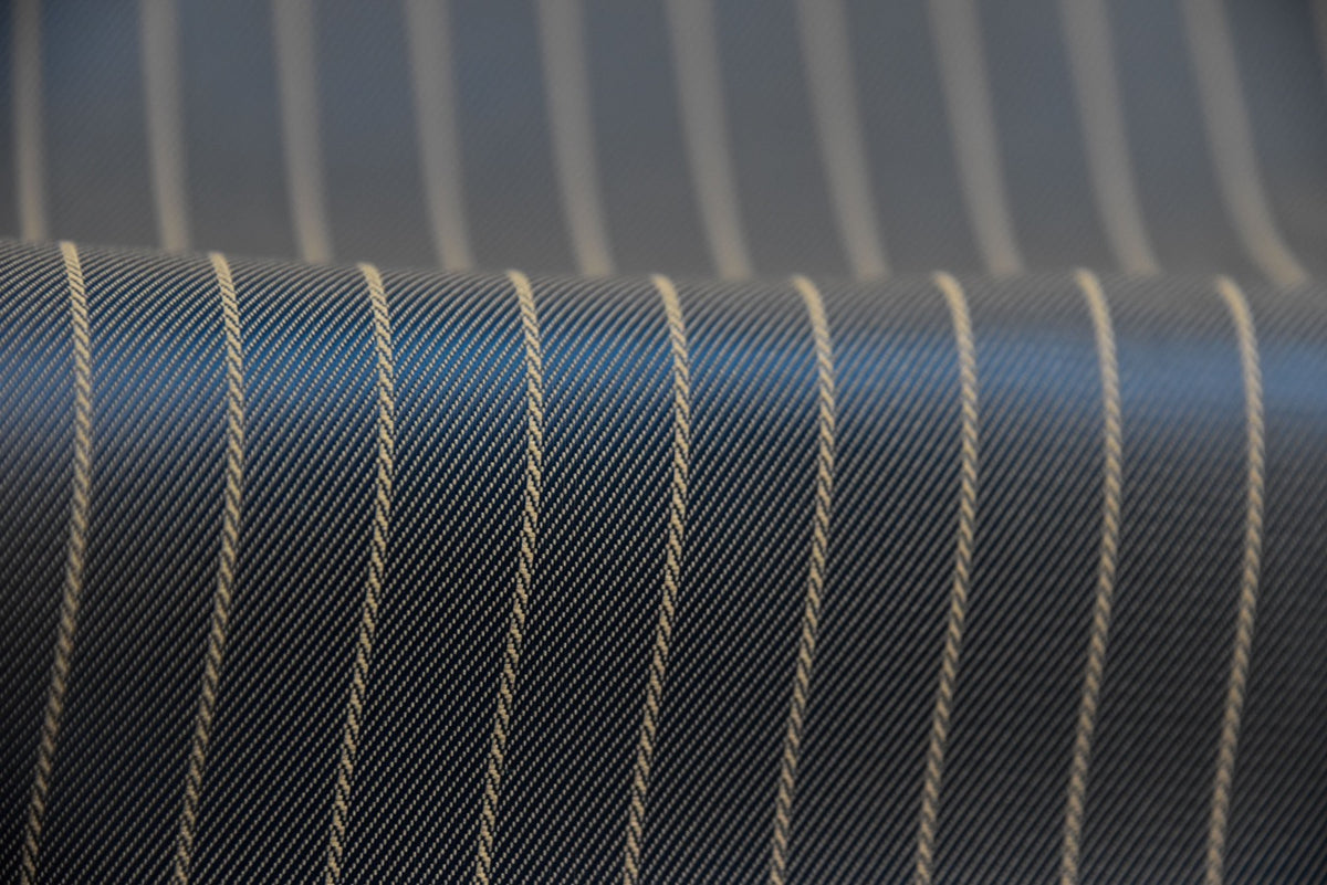 HTL 7233 - Pin Stripe Blue Gold