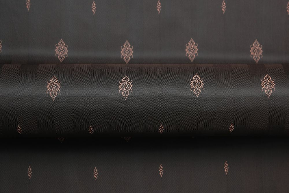 HTL 7142 - Damask Grey W/Gold