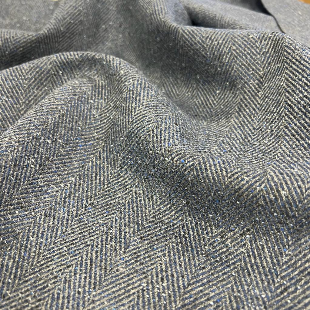 6345 - BLUE & GREY DONEGAL HERRINGBONE (530 gms / 19 Oz)