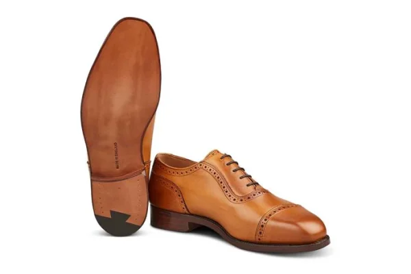 BELGRAVE TOECAP OXFORD CITY SHOE - 1001 BURNISHED - Image 2