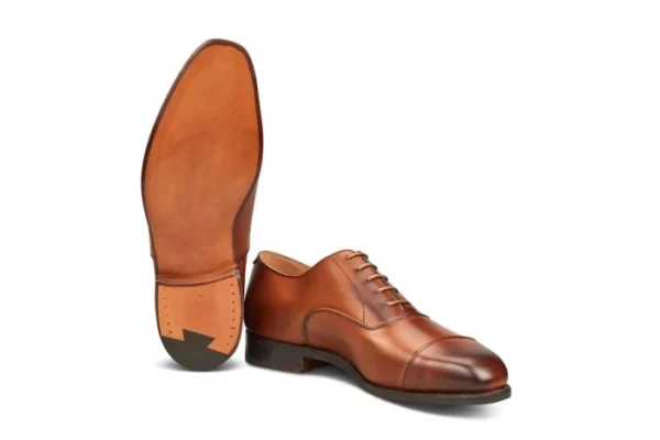 REGENT PLAIN TOECAP OXFORD CITY SHOE - BEECHNUT - Image 2