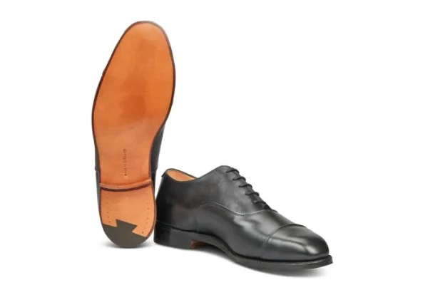REGENT PLAIN TOECAP OXFORD CITY SHOE - BLACK - Image 2