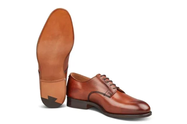 WILTSHIRE PLAIN DERBY CITY SHOE - CHESTNUT - Image 2