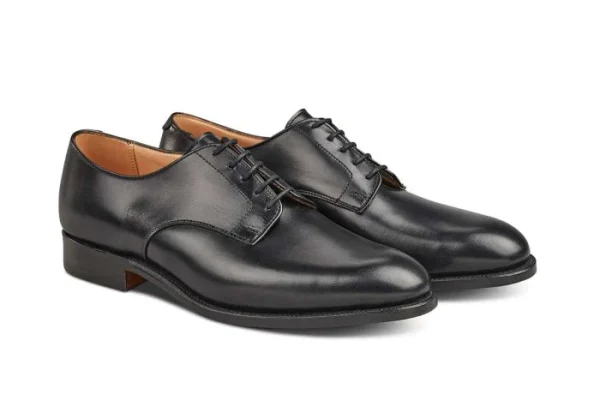 WILTSHIRE PLAIN DERBY CITY SHOE - BLACK